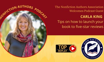 Podcast Interview: Carla King – 06/28/2023 – Tips on how to launch your book to five-star reviews