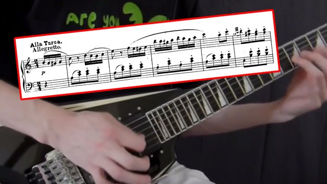 rondo alla turca electric guitar