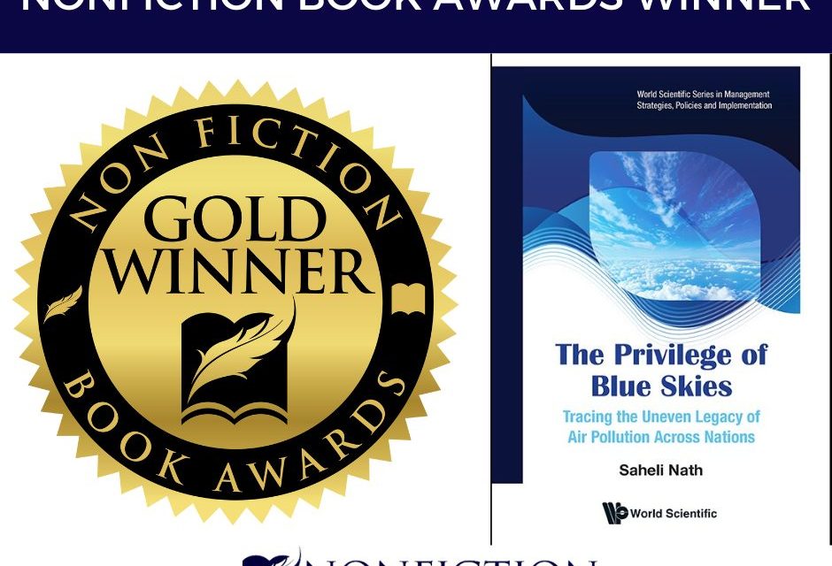 Book Award Winner: The Privilege of Blue Skies: Tracing the Uneven Legacy of Air Pollution Across Nations by Saheli Nath